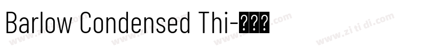 Barlow Condensed Thi字体转换